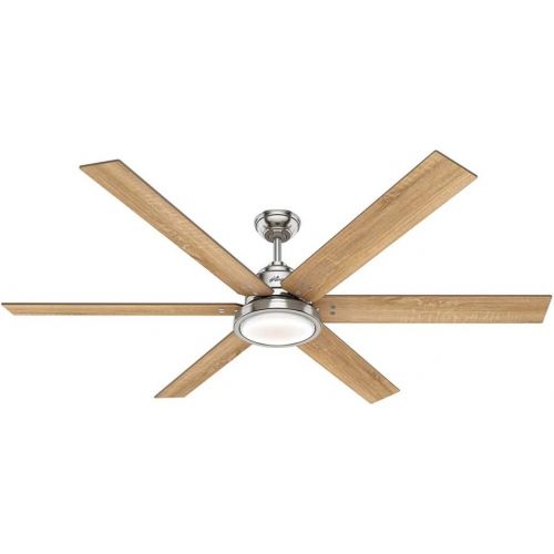  Hunter Fan Company 59398 Warrant Ceiling Fan, Brushed Nickel Finish