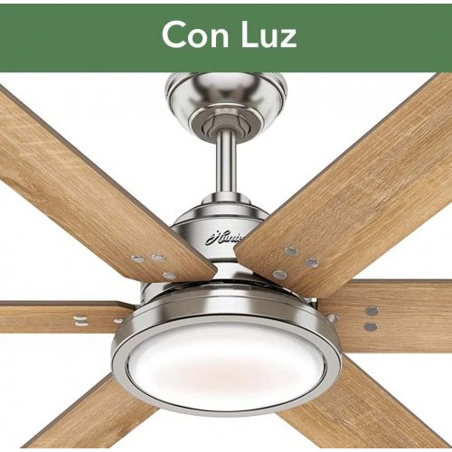  Hunter Fan Company 59398 Warrant Ceiling Fan, Brushed Nickel Finish