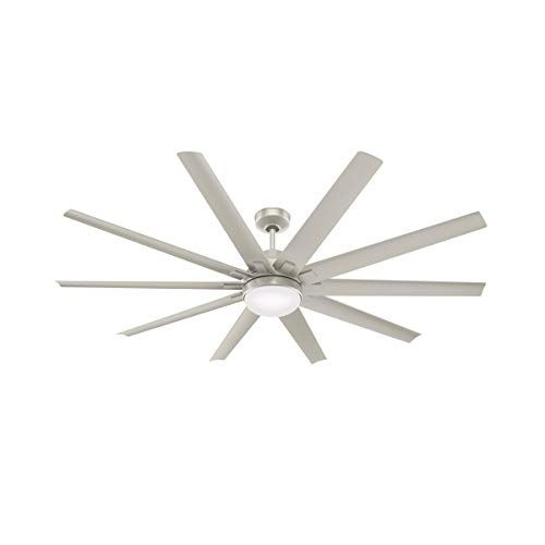  Hunter Fan Company 50718 Overton Ceiling Fan, 72, Matte Nickel