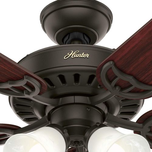  Hunter Fan Company Hunter Studio Series Indoor Ceiling Fan with LED Light and Pull Chain Control, 52, New Bronze