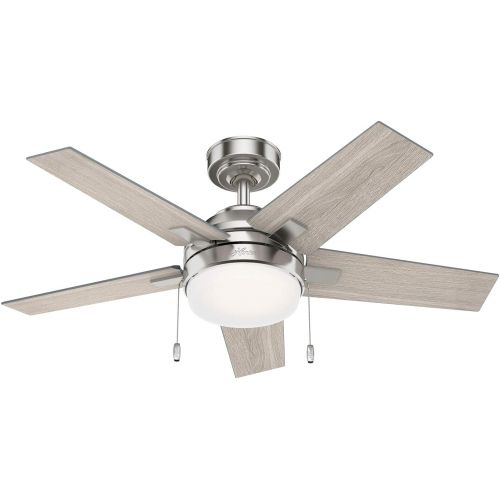  Hunter Fan Company 51839 Bartlett Ceiling Fan, 44, Brushed Nickel Finish