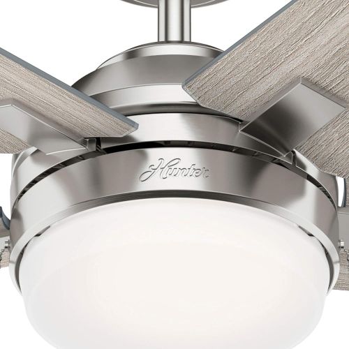  Hunter Fan Company 51839 Bartlett Ceiling Fan, 44, Brushed Nickel Finish