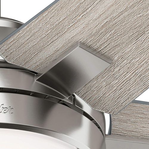  Hunter Fan Company 51839 Bartlett Ceiling Fan, 44, Brushed Nickel Finish