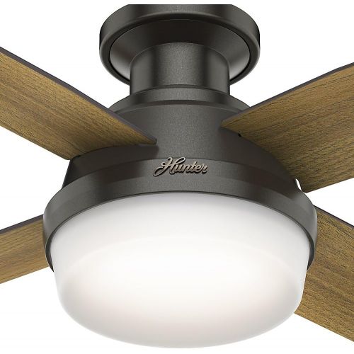  Hunter Fan Company Hunter Dempsey Indoor Low Profile Ceiling Fan with LED Light and Remote Control