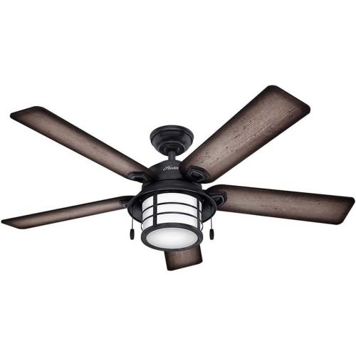  Hunter Fan Company Hunter Key Biscayne Indoor / Outdoor Ceiling Fan with LED Light and Pull Chain Control