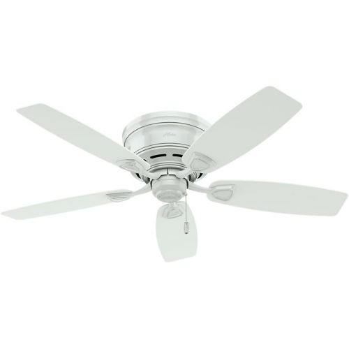  Hunter Fan Company Hunter Sea Wind Indoor / Outdoor Ceiling Fan with Pull Chain Control, 48, White
