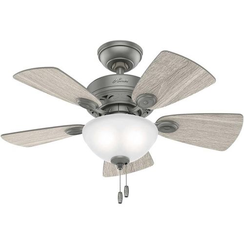  Hunter Fan Company 51471 Watson Ceiling Fan, 34, Matte Silver