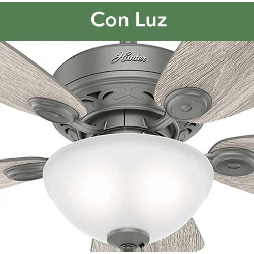  Hunter Fan Company 51471 Watson Ceiling Fan, 34, Matte Silver