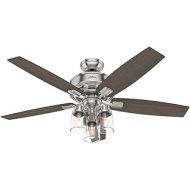 Hunter Fan Company Hunter Bennett Indoor Ceiling Fan with LED Light and Remote Control, 52, Brushed Nickel