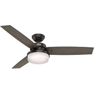 Hunter Fan Company Hunter Sentinel Indoor Ceiling Fan with LED Light and Remote Control, 52, Premier Bronze