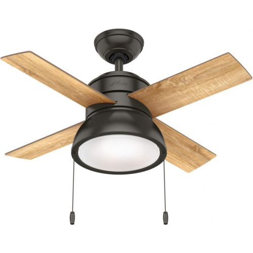  Hunter Fan Company 59387 Hunter 36 Loki LED Light Ceiling Fan, Noble Bronze Finish