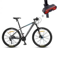 Huoduoduo Bike Mountain Bike 28 Inch Double Disc Brake High-Carbon Steel Off-Road Vehicle + Bicycle Turn Signal
