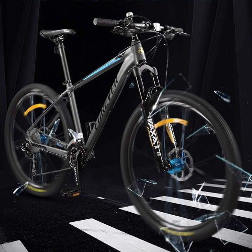  Huoduoduo Bike Mountain Bike 28 Inch Double Disc Brake High-Carbon Steel Off-Road Vehicle + Bicycle Turn Signal