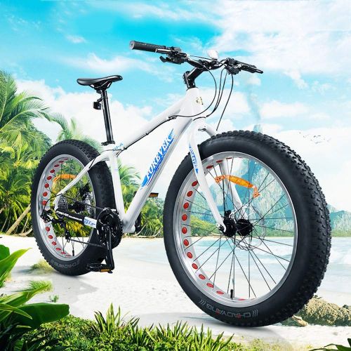  Huoduoduo Bike, Mountain Bike, 26 Inch 24 Speed Disc Brake Aluminum high-end Off-Road Vehicle,Suitable for Outdoor Travel Climbing, Bicycle Turn Signal