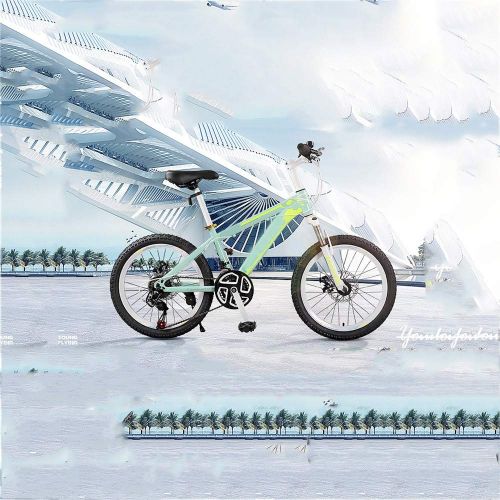  Huoduoduo Bike, Mountain Bike, 22 Inch 24 Speed Disc Brake High-Carbon Steel Off-Road Vehicle,Suitable for Outdoor Travel Mountaineering, Bicycle Turn Signal