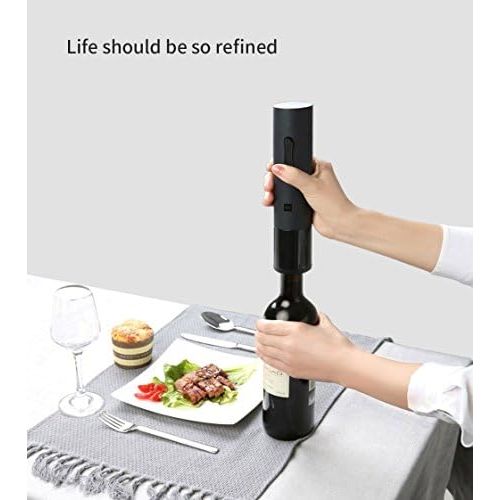  [아마존베스트]Xiaomi Mijia Huohou Kit Electric Automatic Wine Bottle Opener Corkscrew with Foil Cutter