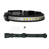 Hurkins Orbit, 180Es Wide Angle Rechargeable Headlamp (Black, Orbit+Extention Belt)