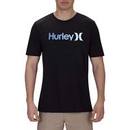 Hurley Mens One and Only Gradient 2.0 Short Sleeve T-Shirt, Black (BLACK/010), X-Large