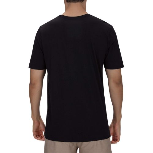  Hurley Mens One and Only Gradient 2.0 Short Sleeve T-Shirt, Black (BLACK/010), X-Large