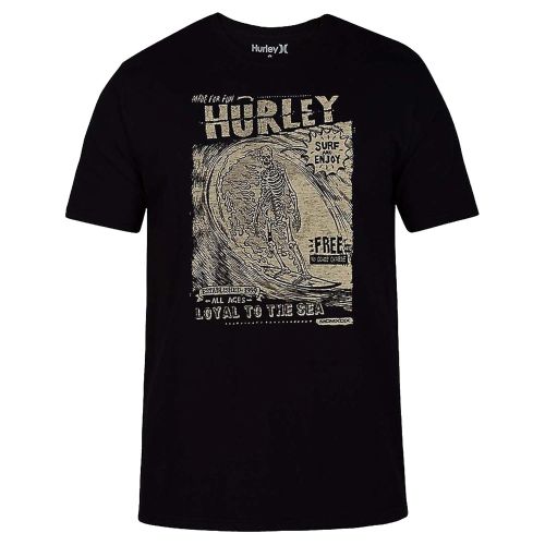  Hurley Mens BNZ Skeletone Short Sleeve T-Shirt