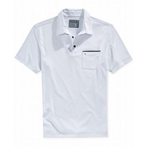  Hurley Mens Starter Dri-FIT Polo Shirt, Light Grey