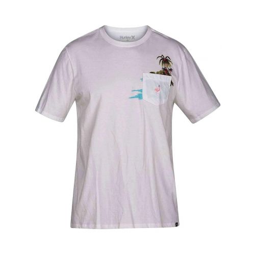  Hurley Mens AJ1773 Premium Flamingo Pocket T-Shirt