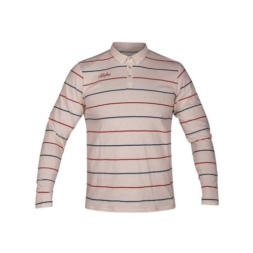  Hurley Mens AJ1798 Channels Polo Long Sleeve Shirt.