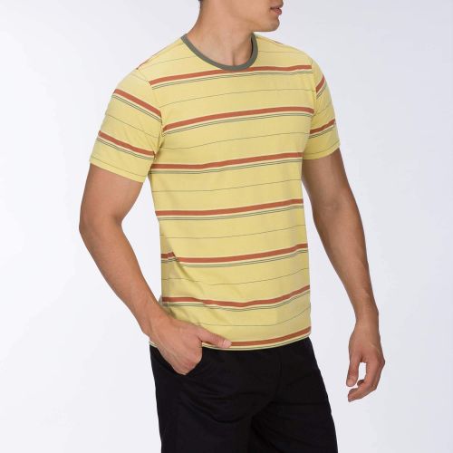  Hurley Mens Dri-Fit Harvey Stripe Short Sleeve