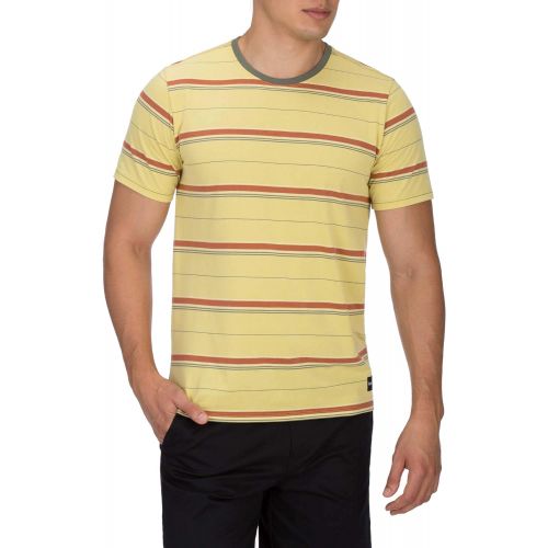  Hurley Mens Dri-Fit Harvey Stripe Short Sleeve