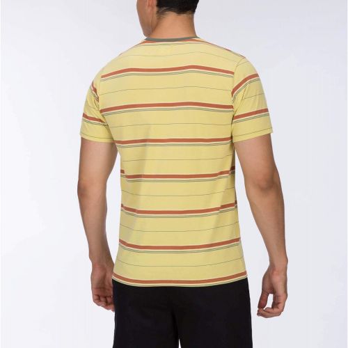  Hurley Mens Dri-Fit Harvey Stripe Short Sleeve