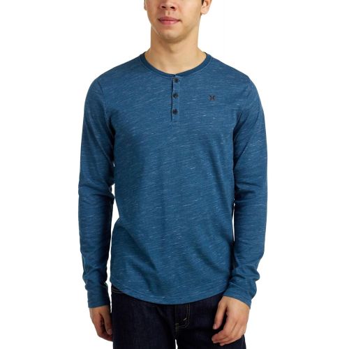  Hurley Mens Dri-Fit San Clemente Long Sleeve Raglan Henley