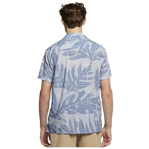  Hurley Mens Sig Zane Maloulu Short Sleeve Button-Down Shirt