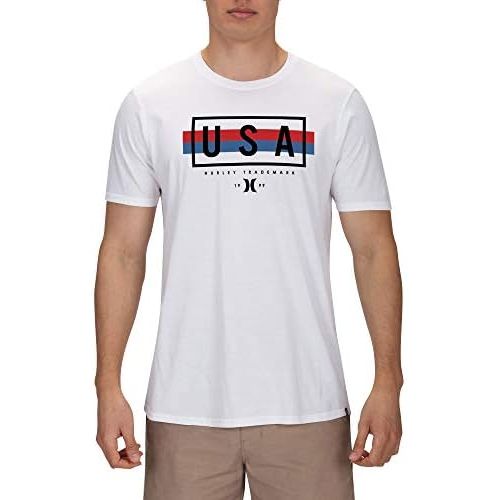  Hurley Mens Premium Segall USA Short Sleeve Tee