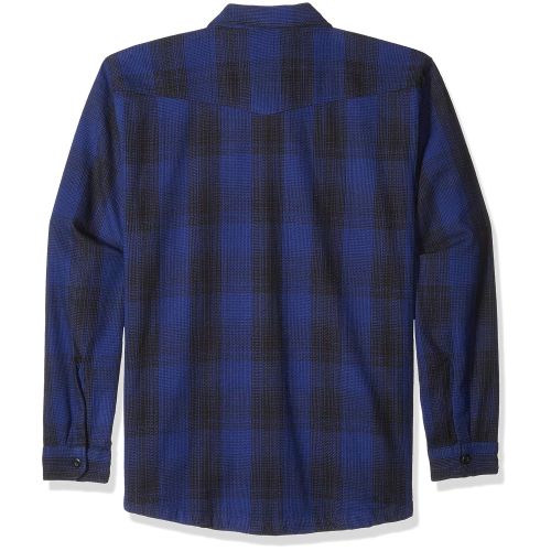  Hurley Mens Kyoto Heavy Weight Plaid Flannel Button Up Shirt