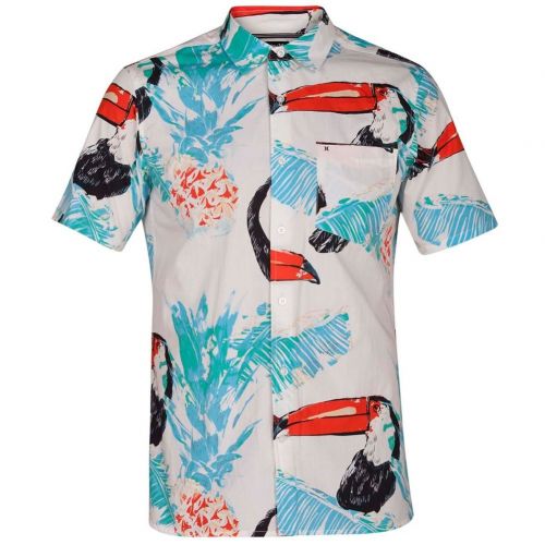  Hurley Mens Toucan Short Sleeve Woven