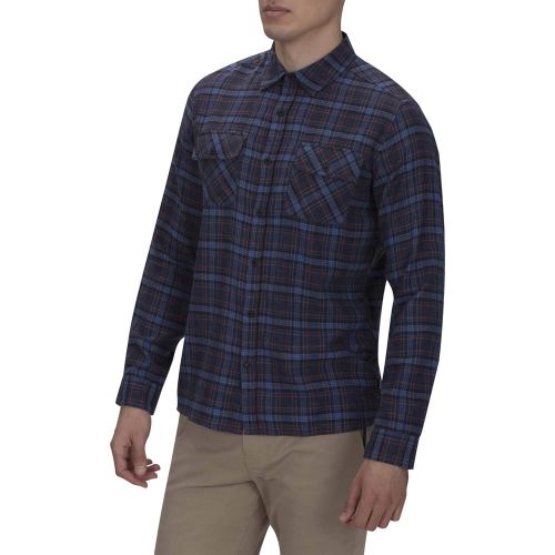  Hurley Mens Long Sleeve Plaid Woven Button Down Shirt