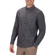 Hurley Mens One & Only Textured Long Sleeve Button Up
