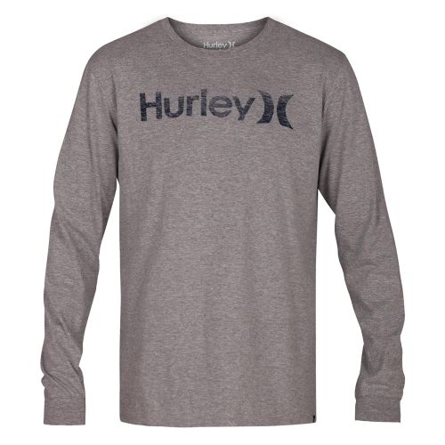  Hurley Mens One & Only Push Thru Graphic Long Sleeve Tee Shirt