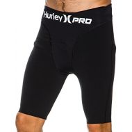 New Hurley Mens Pro Max 18In Compression Fit Leggings Black