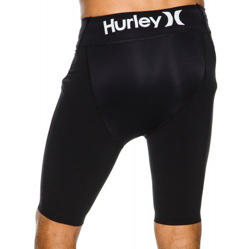  New Hurley Mens Pro Max 18In Compression Fit Leggings Black