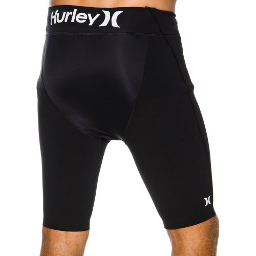  New Hurley Mens Pro Max 18In Compression Fit Leggings Black