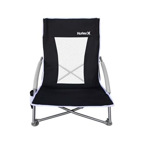  [무료배송]Hurley Low Sling Outdoor Folding Chair, Black