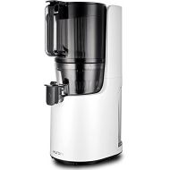 Hurom H-200 Easy Clean Electronic Juicer Machine (White) - Self Feeding Slow Juicer w Big Mouth Hopper to Fit Whole Fruits & Vegetables - Healthy Living - Rinse Clean No Scrub BPA Free Easy Assembly