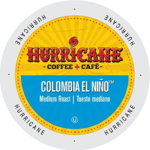  Hurricane Coffee And Tea Colombia El Nino Medium Rainforest Alliance Coffee Single-serve Portion Pack for Keurig K-Cup Brewers by Hurricane Coffee & Tea