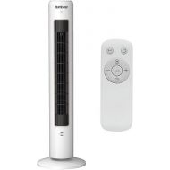 Hurricane 40 In Triple Action Air Enhancing Tower Fan and Aromatherapy Diffuser with Remote Control and Floor Mounting Type Construction, White