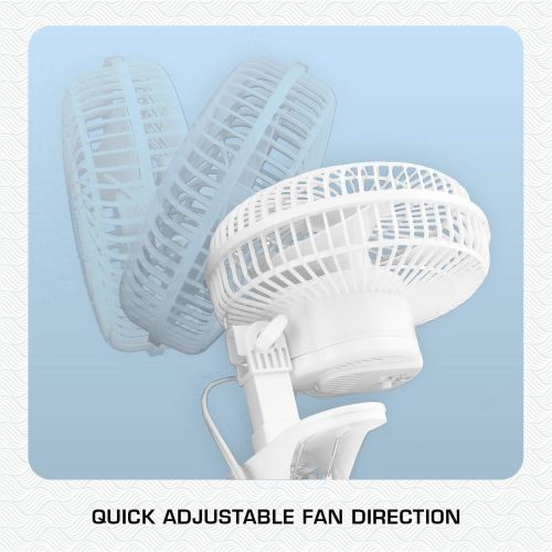  [아마존베스트]Hurricane 736520 Fan, Classic Clip 6 Inch