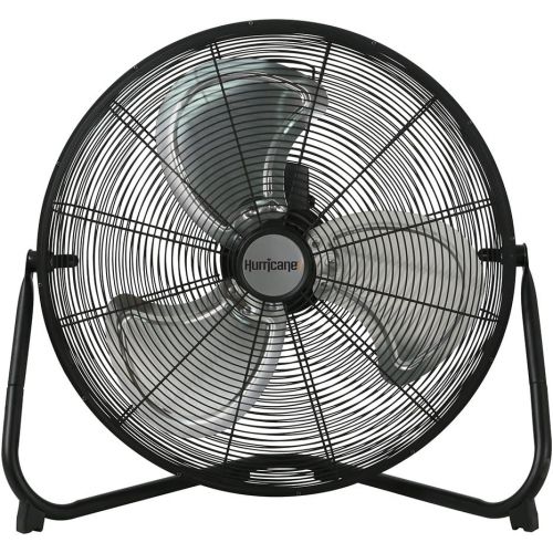  Hurricane HGC736476 Pro Series High Velocity Metal Floor Fan, 20, Black