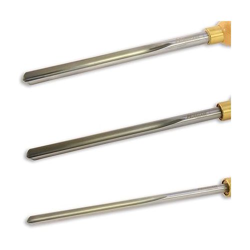  HSS, 3 Piece Bowl Gouge Set (1/4