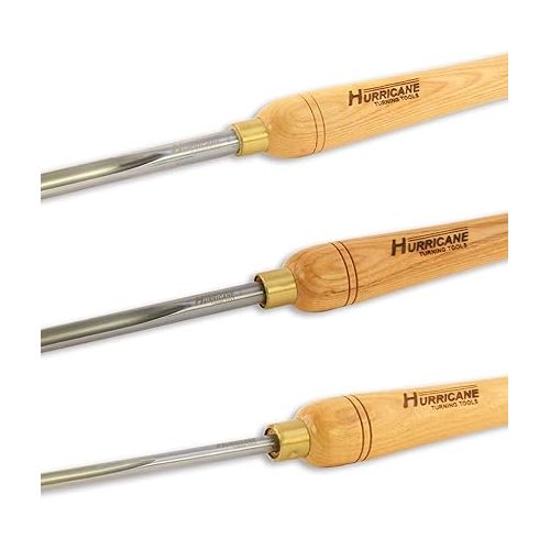  HSS, 3 Piece Bowl Gouge Set (1/4