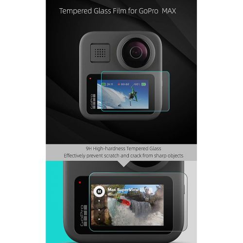  Hurricanes Screen Protector Compatible with GoPro Max HD Ultra Clear PET Screen Protector Accessories Compatible with GoPro Max - 3 Packs